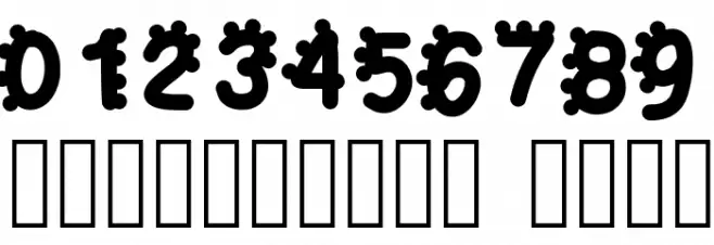 bubblefont Polices AUTRES CHARS