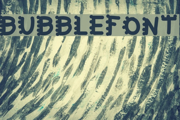 bubblefont Font examples
