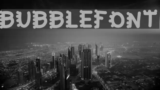 bubblefont Polices examples