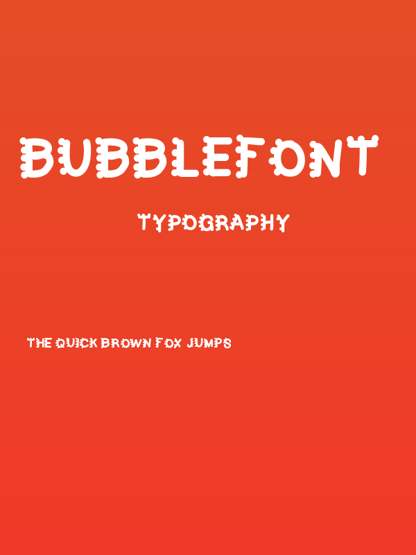 bubblefont Poster