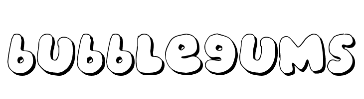 bubblegums  font caratteri gratis