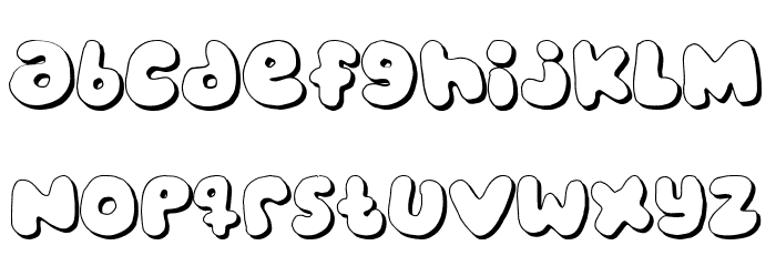 bubblegums Font LOWERCASE
