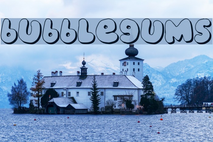 bubblegums Font examples