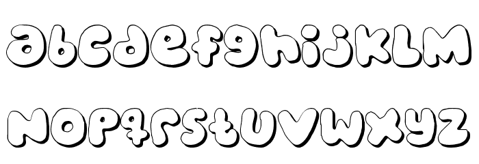 bubblegums Font LOWERCASE