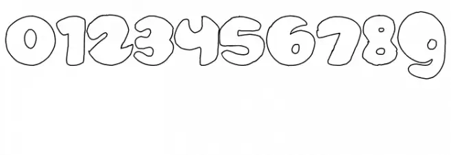 bubbletea hollow Font OTHER CHARS