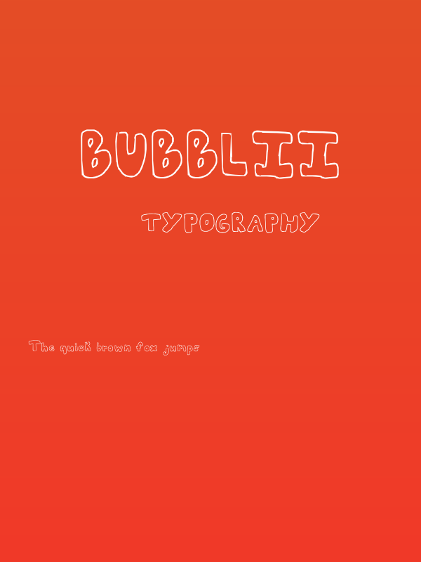 bubblii Poster