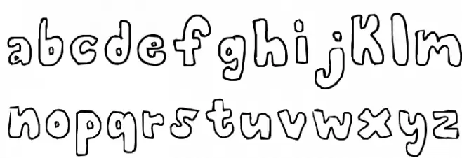 bubblii Font LOWERCASE