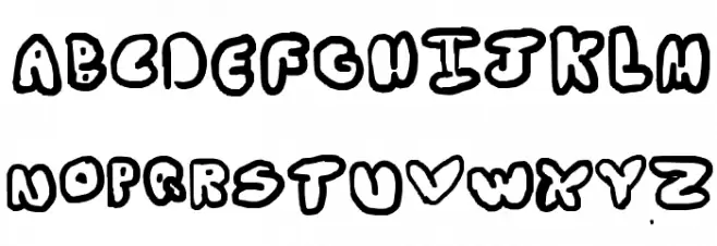bubbly aussie 字体 大写