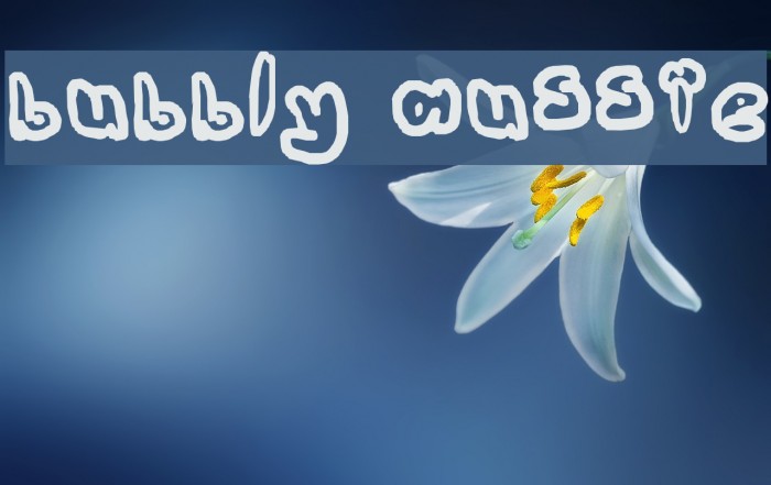 bubbly aussie Font examples