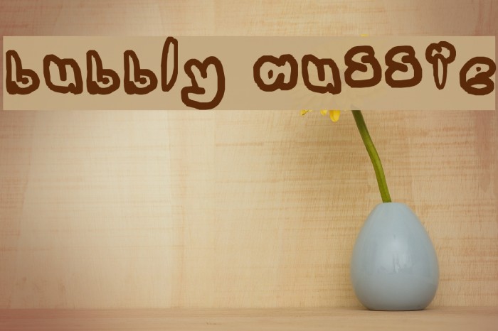 bubbly aussie Font examples