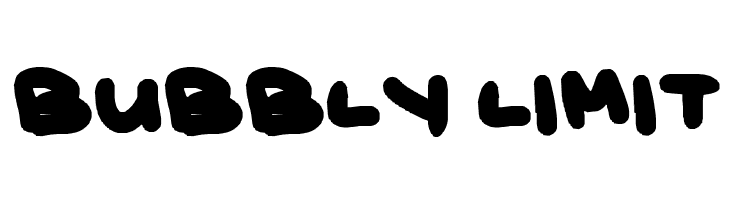 bubbly limit Font