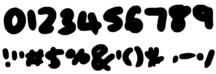 bubbly limit Font OTHER CHARS