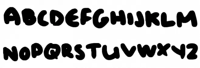 bubbly limit Font Litere mari