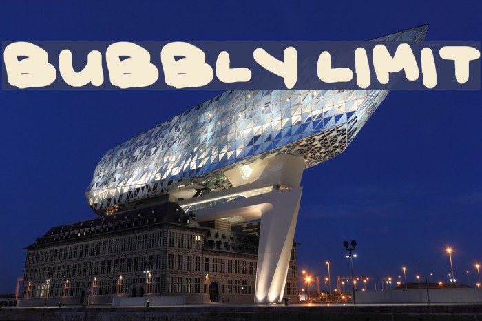 bubbly limit Font examples