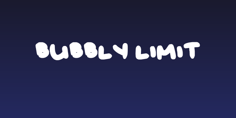 bubbly limit Social Header