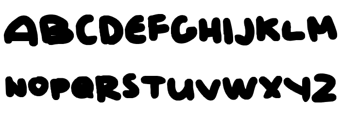 bubbly limit Font LOWERCASE