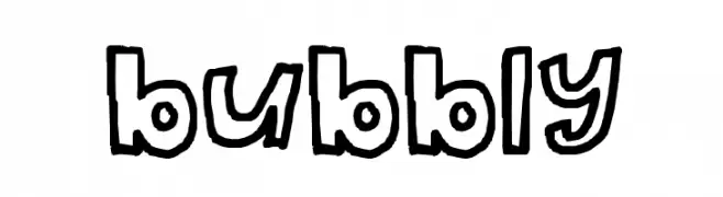 bubbly  font caratteri gratis