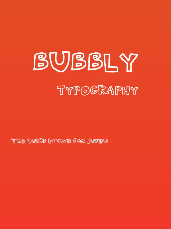 bubbly Poster