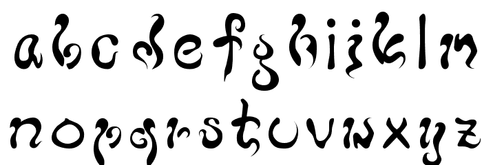 buddha Font LOWERCASE