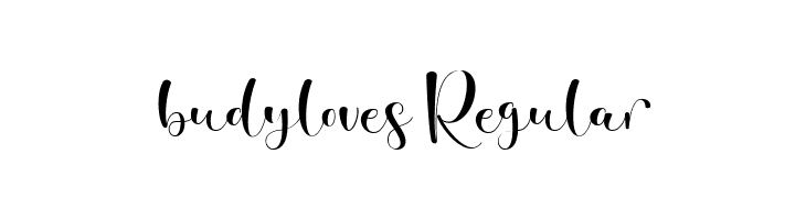 budyloves Regular  baixar fontes gratis