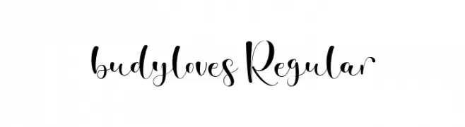 budyloves Regular  Frei Schriftart Herunterladen