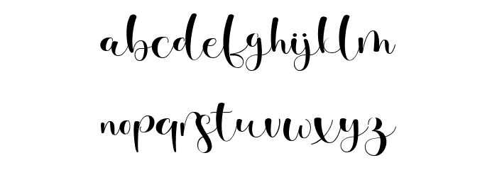 budyloves Regular Font LOWERCASE