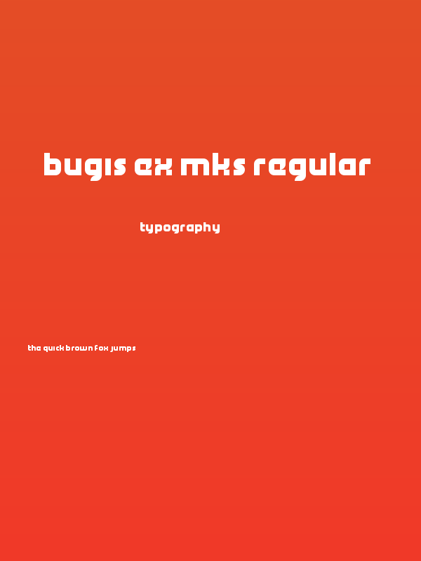 bugis ex mks Regular Poster