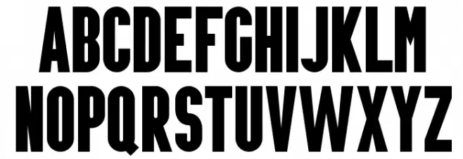 build Font UPPERCASE