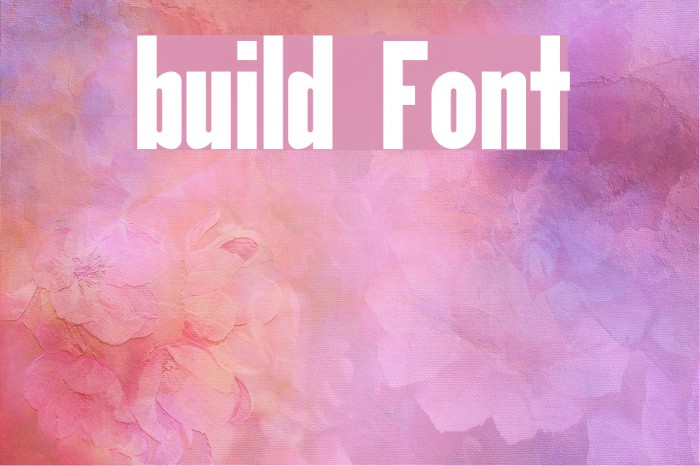 build Font examples