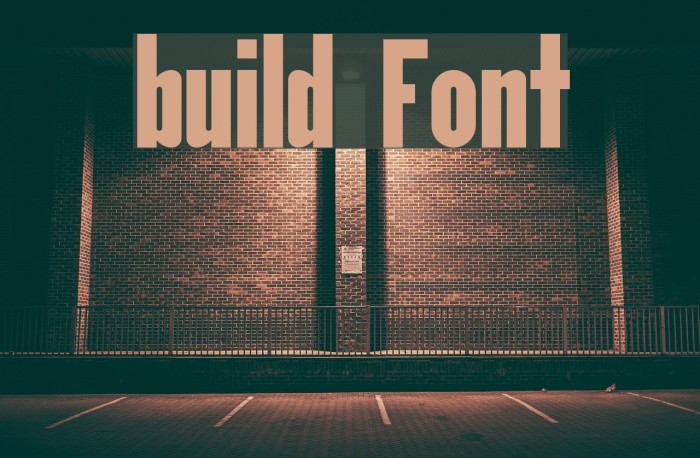 build Font examples