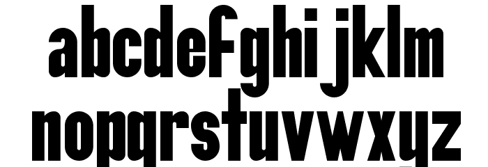 build Font LOWERCASE