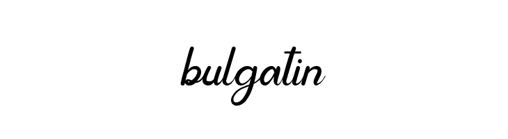 bulgatin  フリーフォントのダウンロード