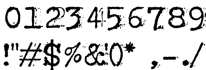 bulkyRefuse Type Normal Font OTHER CHARS