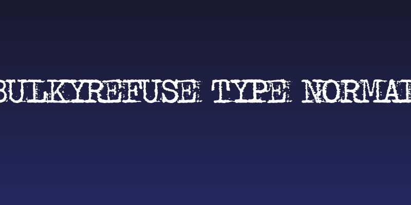 bulkyRefuse Type Normal Social Header