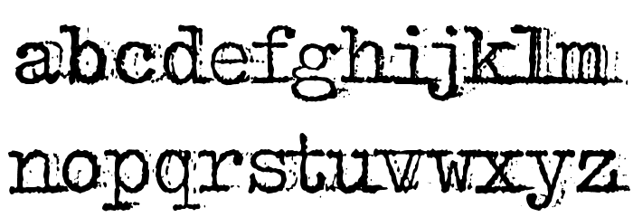 bulkyRefuse Type Normal Font LOWERCASE