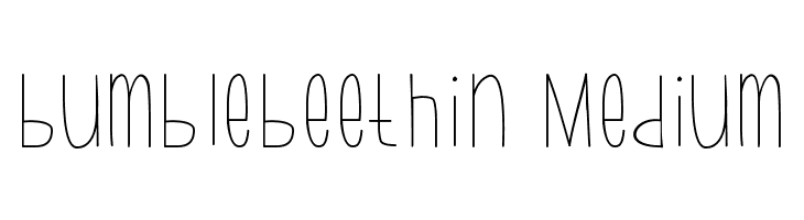 bumblebeethin Medium  Descarca Fonturi Gratis