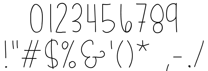 bumblebeethin Medium Font OTHER CHARS