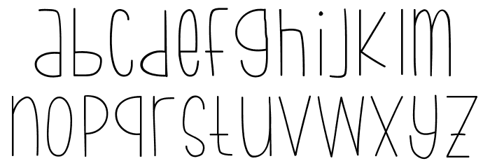 bumblebeethin Medium Font LOWERCASE