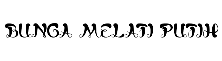 bunga melati putih  font caratteri gratis