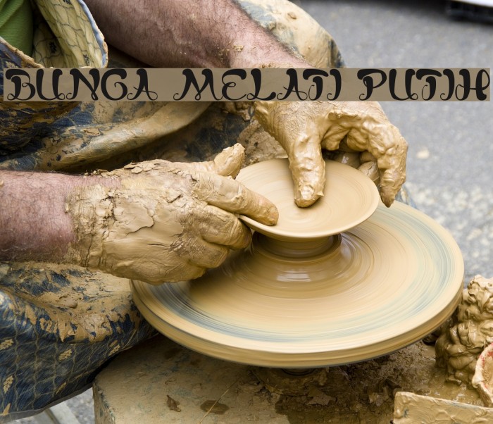 bunga melati putih Font examples