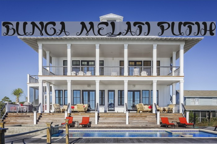 bunga melati putih Font examples