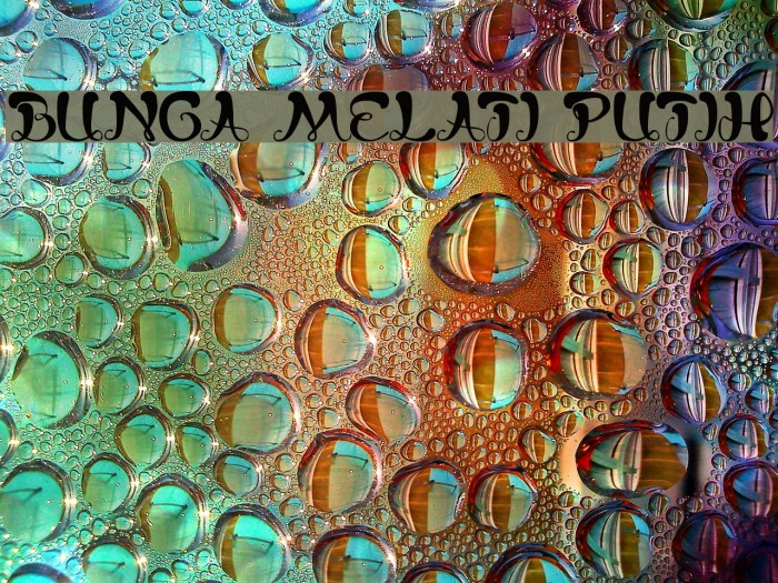 bunga melati putih Font examples