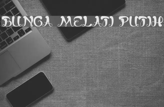 bunga melati putih Font examples