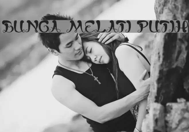 bunga melati putih Font examples