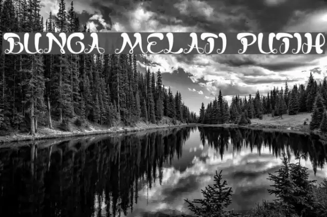 bunga melati putih Font examples