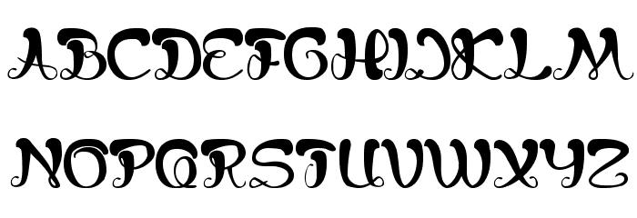 bunga melati putih Font LOWERCASE