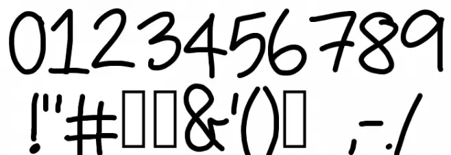 bunk beds Font OTHER CHARS