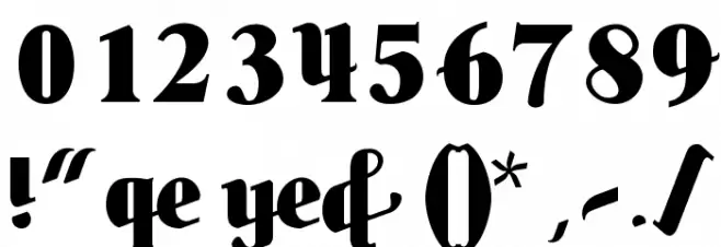 butteler Font OTHER CHARS