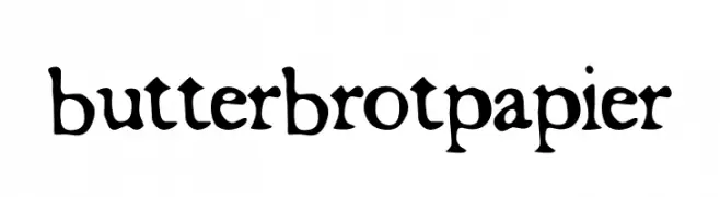 butterbrotpapier  Скачать бесплатные шрифты