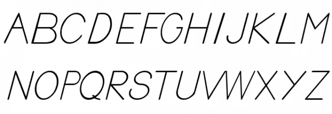 BV Cursive Ital Italic Polices MAJUSCULES